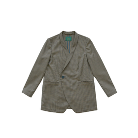 BanL/BLV597A蓝橘黑小千鸟精纺羊奥西服