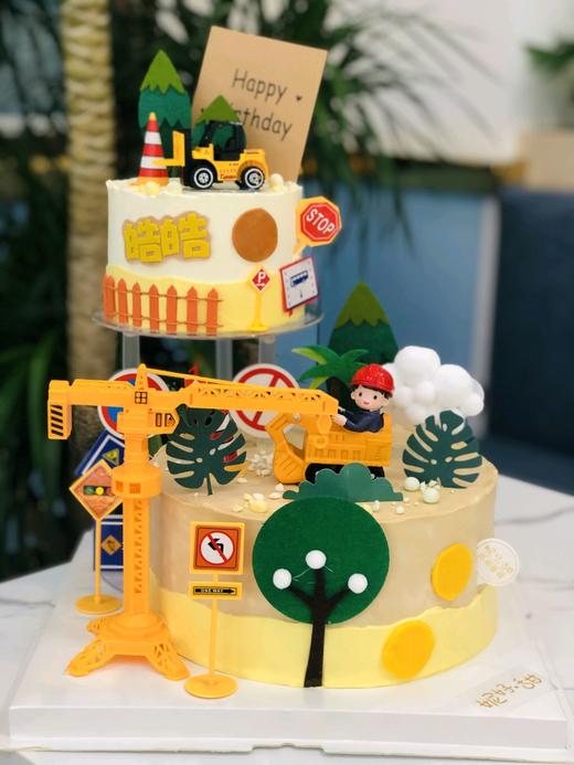 挖掘机悬浮主题蛋糕 商品图0