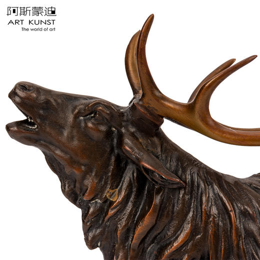 【6F】青铜家居饰品工艺品招财鹿一路平安鹿办公室装饰摆件乔迁新居礼物 商品图3