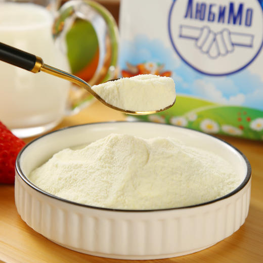 【中欧班列精选】 俄罗斯进口奶粉原装全脂/脱脂乳粉牛奶柳宾斯基500g/袋 商品图4