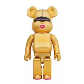 Bearbrick 电镀金空山基 红唇 1000%