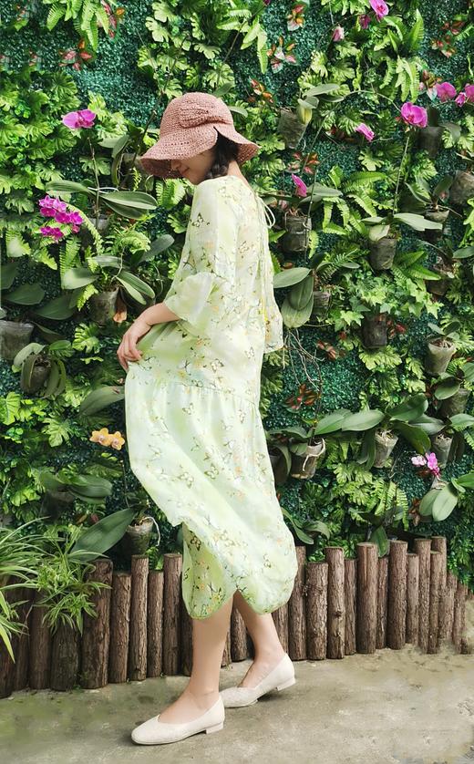 系绳印花长裙5627 商品图3