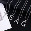 【72小时发货-9.9包邮】字母项链 26个kc英文项链 DIY吊坠镶钻锁骨链 商品缩略图2
