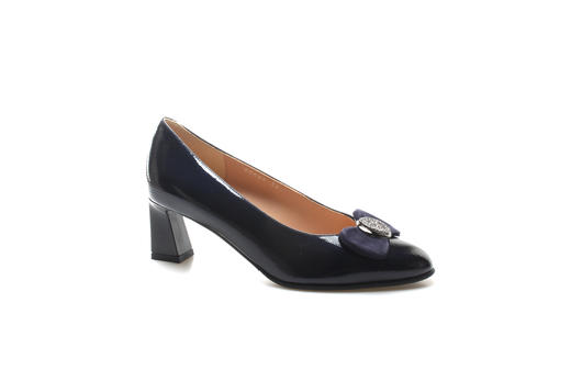 豪麟名鞋奥莱进口迪嘉女鞋皮鞋牛移膜革Z20544P黑色  原价3260元 商品图0