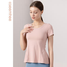 【断码捡漏】卡益裸感短袖上衣KN03123女士瑜伽服