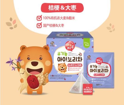 韩国MIZCO宝宝饭桌大麦茶(桔梗+大枣）60g 商品图1