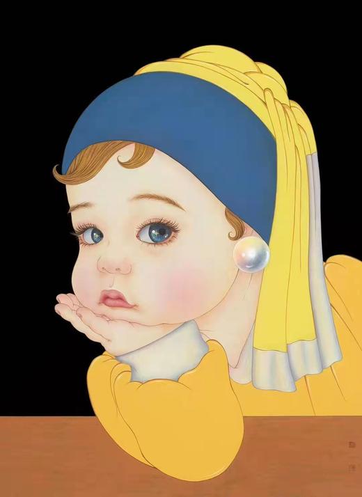 那小先-烦恼的珍珠女孩 商品图0