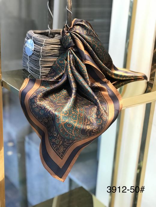 优品堂《迷缀》100％桑蚕丝70方巾 商品图11