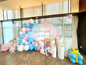 男女宝宝气球甜品台