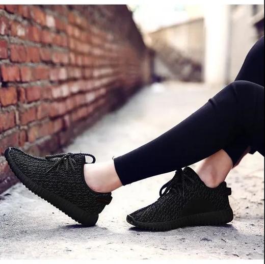 新款椰子女超轻透气一脚蹬运动休闲鞋女跑步鞋网布飞织聚氨酯大底 商品图2