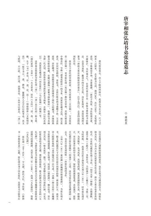 近年新出历代碑志精选系列·唐开国公张谂墓志铭——河南美术出版社 商品图2