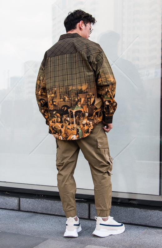 BH11932141油画格纹长袖衬衫 商品图2