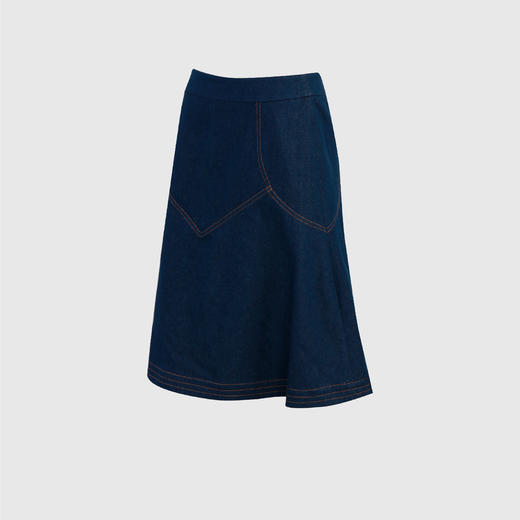 复古高腰A摆半裙 商品图1