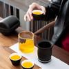 粗陶玻璃泡茶器一壶三杯快客旅行茶具小套装户外便携式 商品缩略图0