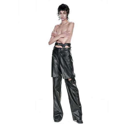 24ans 21ss leather pants 双截多穿裤 商品图0