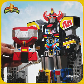 现货 Super7 恐龙战队 大兽神 Megazord 原色版 11英寸