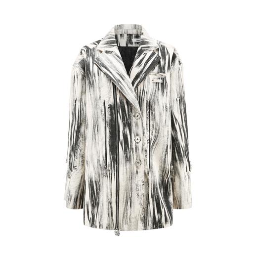 24ans Logo zip denim jacket 牛仔拉链西服 商品图4