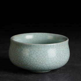 汝窑喝茶杯个人单个单杯主人杯陶瓷开片手工可养冰裂家用大号简约