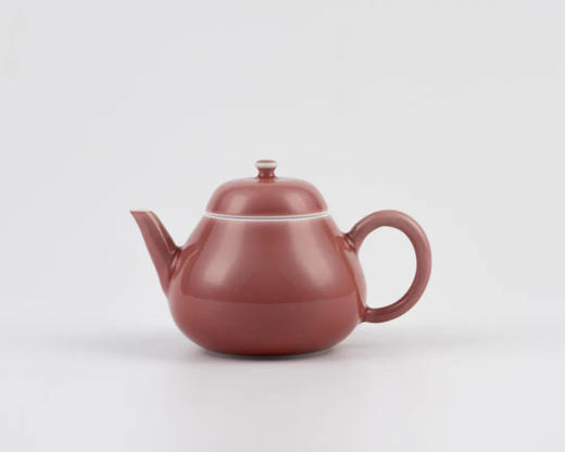 「茶器」豇豆红秋梨壶 商品图0