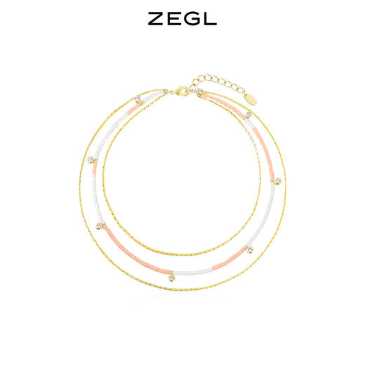 ZEGL设计师度假系列米珠多层脚链女夏森系2023新款高级感脚绳脚饰 商品图1