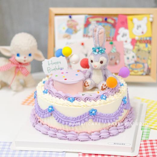 可爱双层星黛露裱花蛋糕 商品图2