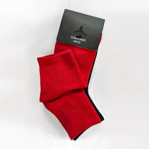 AIR JORDAN乔丹童装正品年春秋儿童短袜3双装袜子JD2113041 商品图0