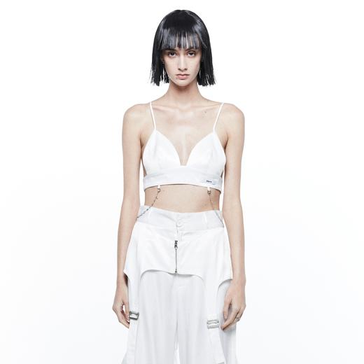 24ans White silky bra/sun top 商品图0