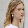 ZEGL高级感人造珍珠法式耳环女气质耳钉2021年新款潮925银针耳饰 商品缩略图2
