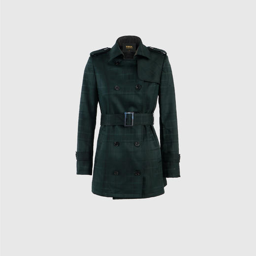 双排扣经典版型风衣外套（附腰带） 商品图0