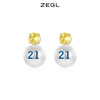 ZEGL高级感人造珍珠法式耳环女气质耳钉2021年新款潮925银针耳饰 商品缩略图1