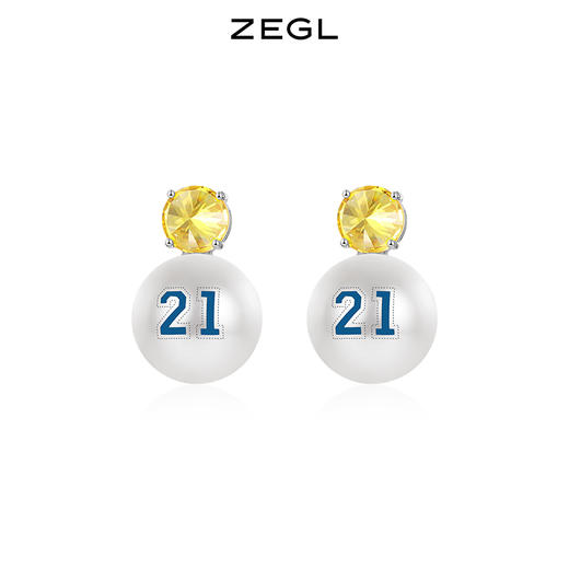 ZEGL高级感人造珍珠法式耳环女气质耳钉2021年新款潮925银针耳饰 商品图1