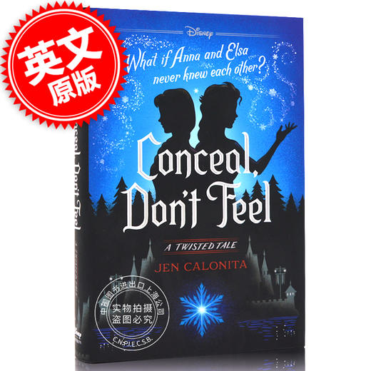 现货 冰雪奇缘 被隐藏的双子 迪斯尼扭曲故事集 英文原版 Conceal, Don't Feel: A Twisted Tale 冰雪奇缘初期设定小说 商品图0