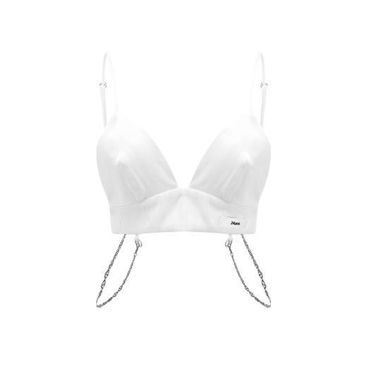24ans White silky bra/sun top 商品图4