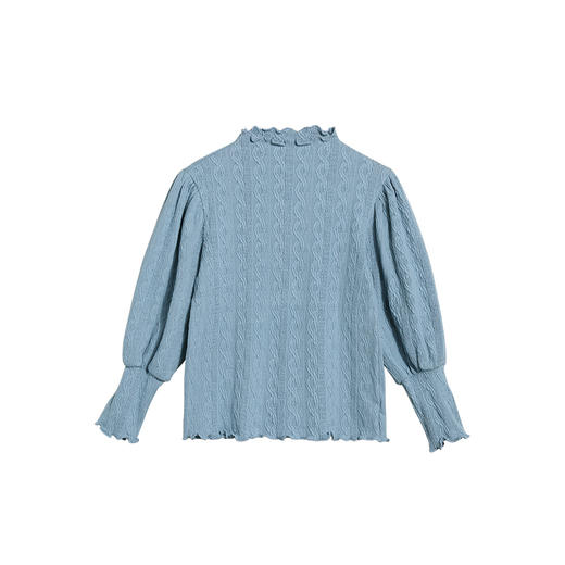 littletime女童长袖打底衫春秋季纯色新款韩版针织衫儿童t恤 商品图4