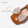 mrbaby女童皮鞋复古方头蝴蝶结单鞋2021秋季新款学院风儿童休闲鞋 商品缩略图2