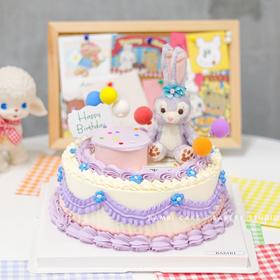 可爱双层星黛露裱花蛋糕