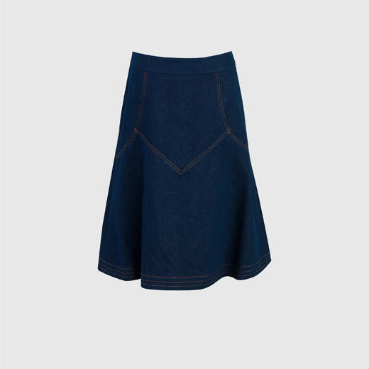 复古高腰A摆半裙 商品图3