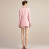 IWY/初薄款高端时尚粉色西服短裤套装女气质修身休闲西装213124C1+P5 商品缩略图9