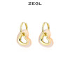 ZEGL设计师简约爱心耳圈耳环女复古个性耳扣耳钉心形耳坠网红耳饰 商品缩略图1