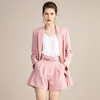 IWY/初薄款高端时尚粉色西服短裤套装女气质修身休闲西装213124C1+P5 商品缩略图4