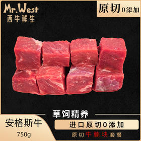 Mr.West西牛先生 安格斯牛谷饲原切牛腩块750g*2
