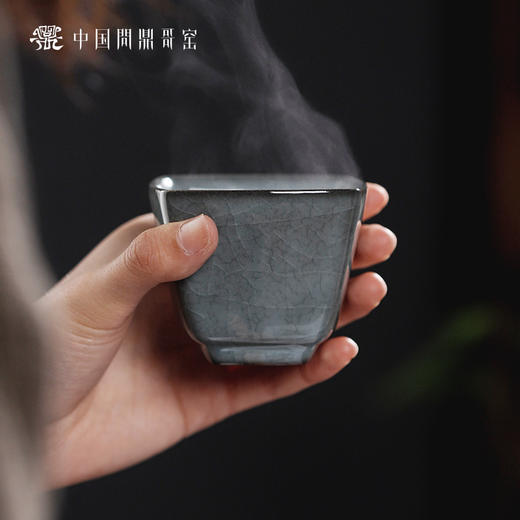 问鼎哥窑锦绣宋纹方潭杯（缺货） 商品图2