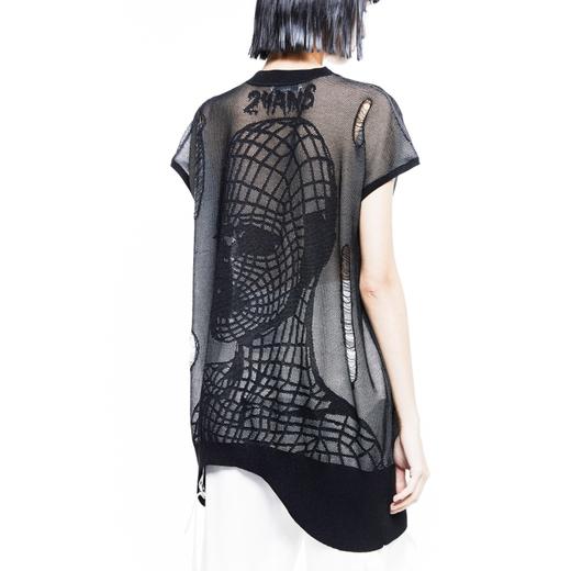24ans Printed mesh knitted T-shirt 24印花大师的封神之作 商品图0