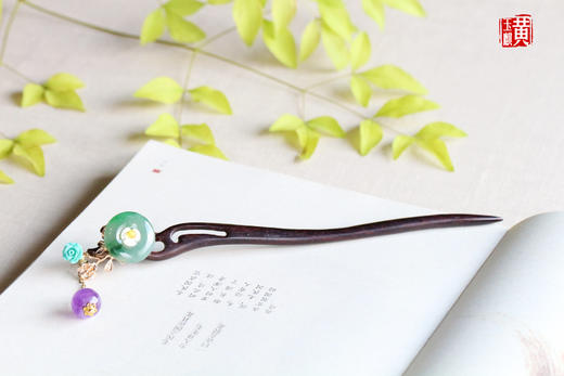 天然翡翠 【平安纳福】发簪 商品图0