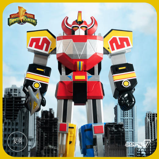 现货 Super7 恐龙战队 大兽神 Megazord 原色版 11英寸 商品图1