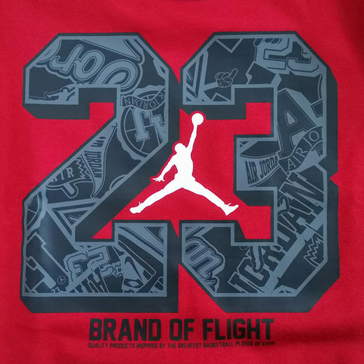 JORDAN乔丹AJ童装春新款女童23圆领套头休闲卫衣JD2112071 商品图2