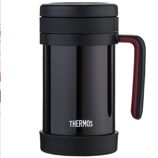 【THERMOS】膳魔师 高真空不锈钢500ml 带滤网保温杯 茶漏咖啡杯TCMF-500（三色可选） 商品图1