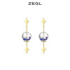 ZEGL设计师泡泡晶球耳环女夏个性小众星星耳坠耳钉925银针耳饰品 商品缩略图1