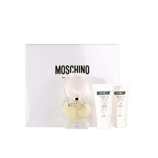 Moschino莫斯奇诺TOY2泰迪小熊香水三件套(香水50ml+沐浴露50ml+身体乳50ml) 商品图0