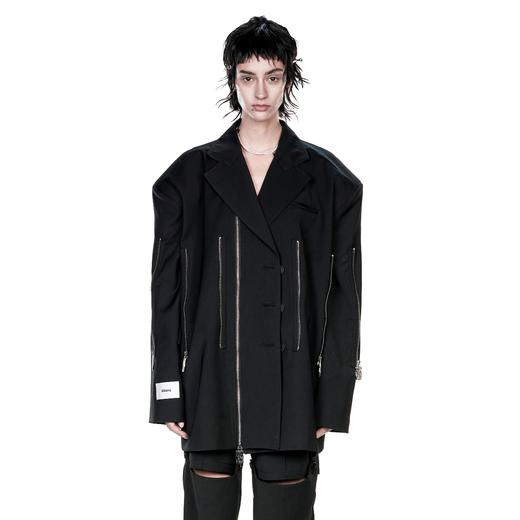 24ans Logo zip denim jacket 拉链西服 商品图1